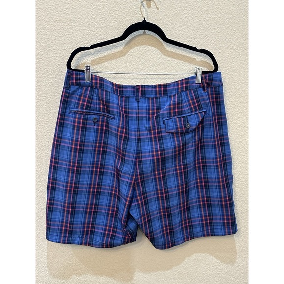 Tommy Bahama Mens 40 Shorts Plaid Blue Performance Stretch Golf Nautical Preppy‎ - Picture 5 of 11